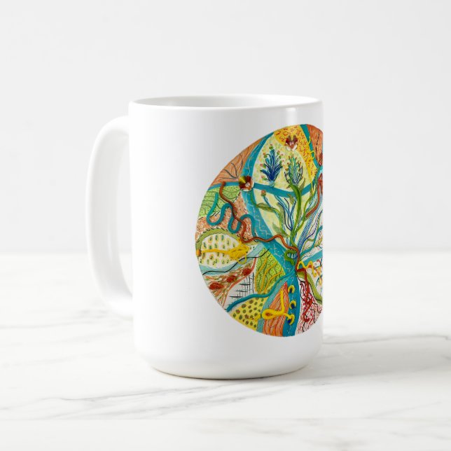 Spring Flow Large Mug  (Front Left)