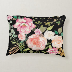 spring flower accent  decorative cushion