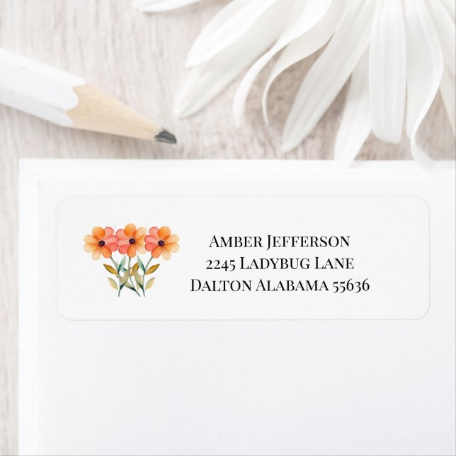 Spring Flower Address Labels (Insitu)