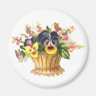 Spring Flower Basket Magnet