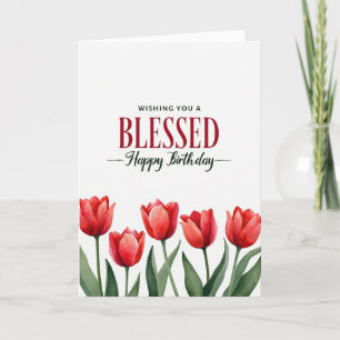Spring Flower Birthday Card