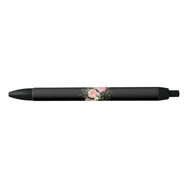 spring flower black ink pen (Front)