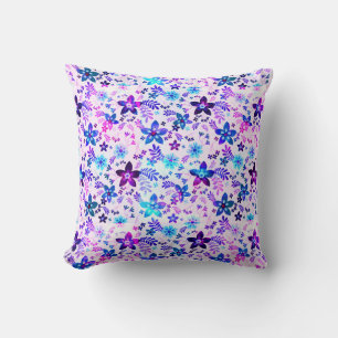 Spring Flower Bouquet - Edelweiss Flower Geometric Cushion