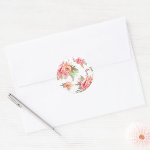 spring Flower Classic Round Sticker