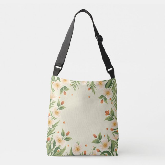 Spring Flower Crossbody Bag (Front)