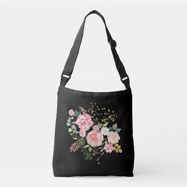 spring flower crossbody bag (Front)