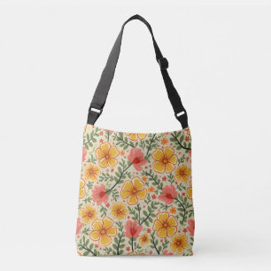 Spring Flower Crossbody Bag