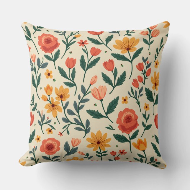 Spring Flower Cushion (Front)