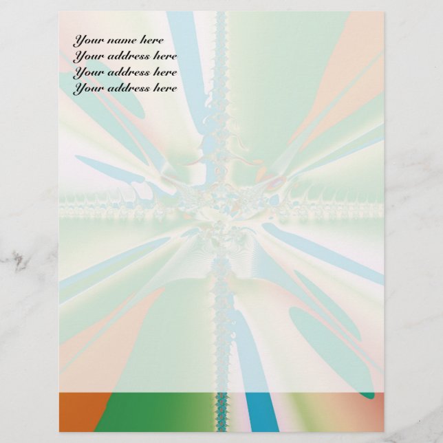 Spring Flower Custom Letterhead (Front)