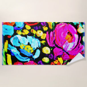 "Spring Flower" Cute Art. Buy Now Beach Towel