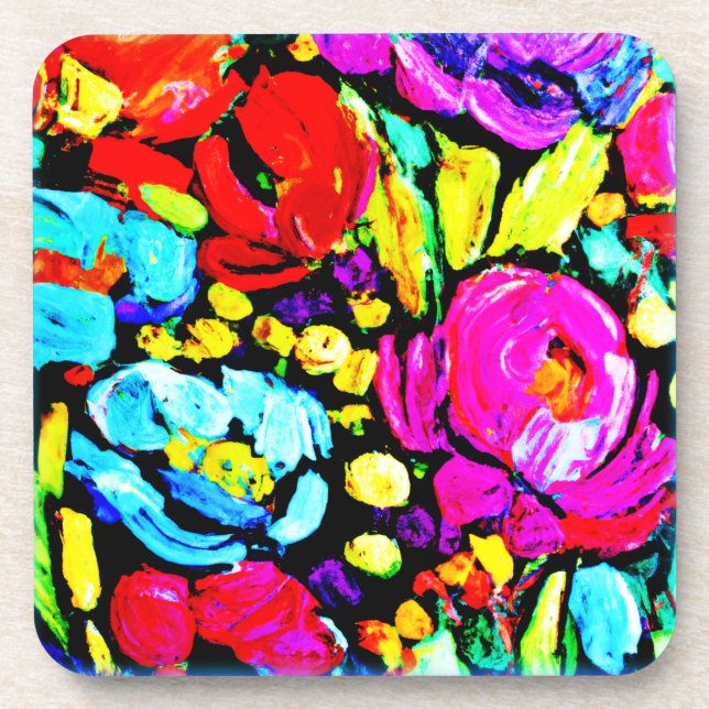 "Spring Flower" Cute Art. Buy Now Coaster (Front)