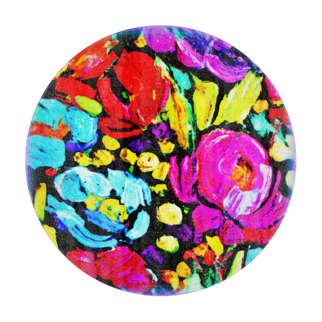 "Spring Flower" Cute Art. Buy Now Cutting Board (Front)