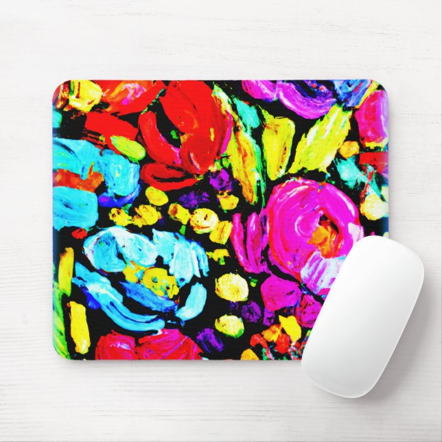 "Spring Flower" Cute Art. Buy Now Mouse Pad (With Mouse)