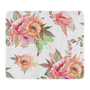 spring Flower Cutting Board