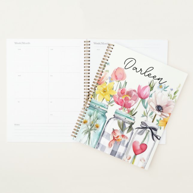 Spring Flower Design with Name Planner (Display)