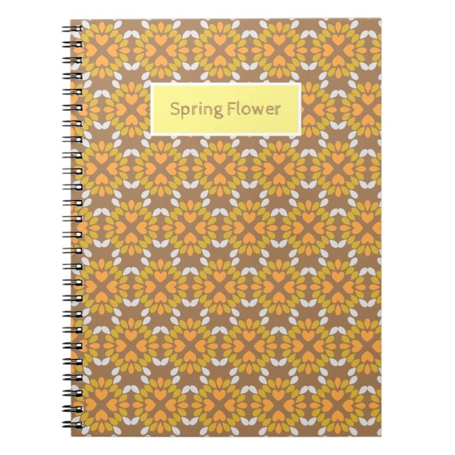 spring flower floral pattern notebook (Front)