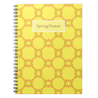 spring flower floral pattern notebook