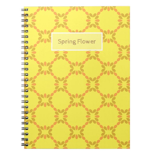 spring flower floral pattern notebook (Front)