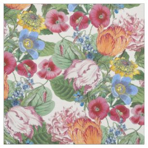 Spring Flower Garden Pattern Fabric