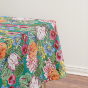 Spring Flower Garden Pattern Tablecloth