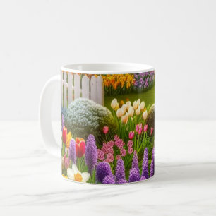 Spring Flower Garden Personalised Coffee  Mug
