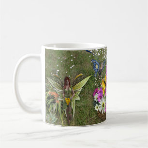 Spring flower gatherers.  coffee mug