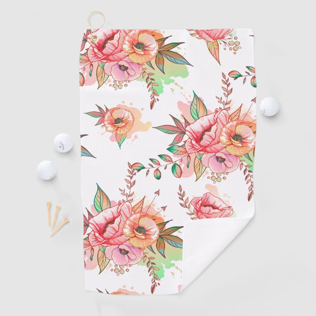 spring Flower Golf Towel (InSitu)