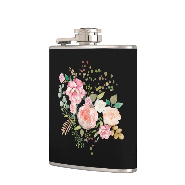 spring flower hip flask (Left)