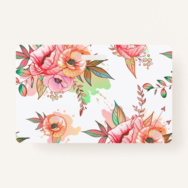 spring Flower ID Badge (Front)