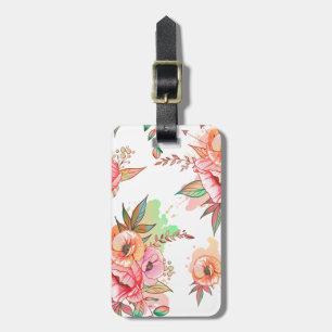 spring Flower Luggage Tag