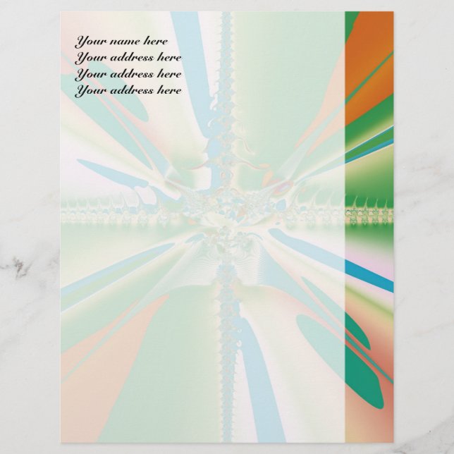 Spring Flower Personalised Letterhead (Front)