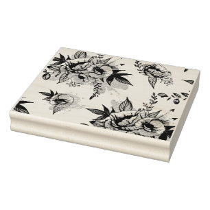 spring Flower Rubber Stamp