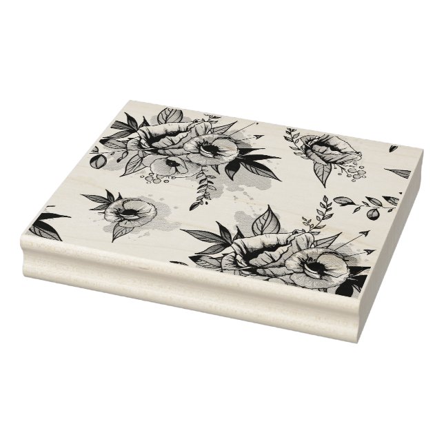 spring Flower Rubber Stamp (Stamp)