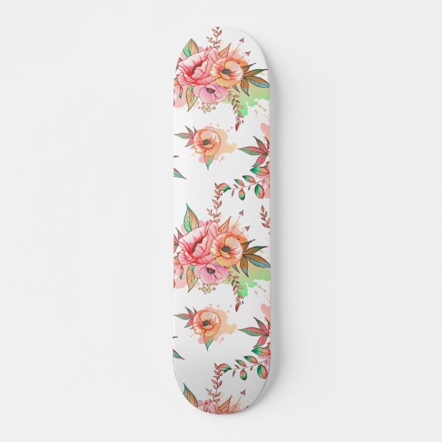 spring Flower Skateboard (Front)