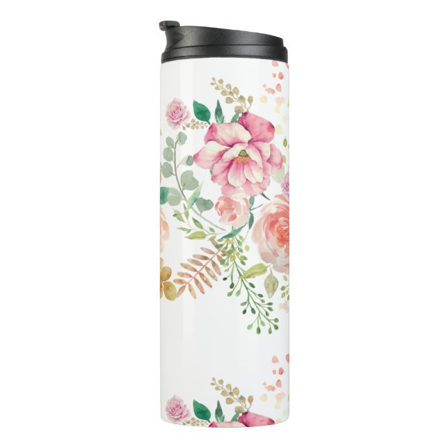 spring flower thermal tumbler (Rotated Right)