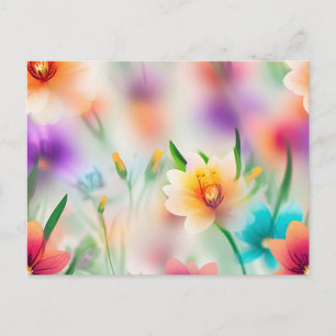 Spring Flower with Blurred Background Postcard