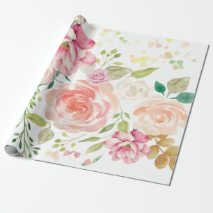 spring flower wrapping paper
