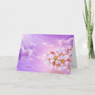 Spring Flowering Holiday Card