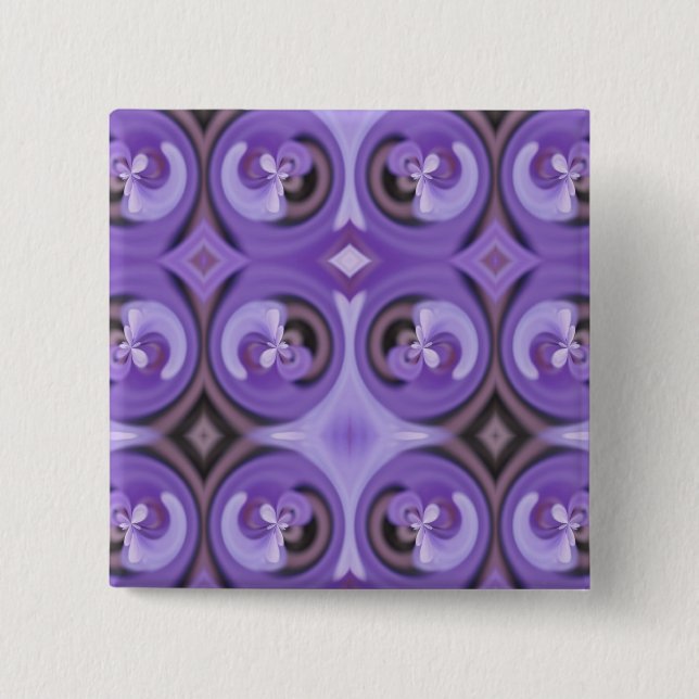Spring Flowers 15 Cm Square Badge (Front)