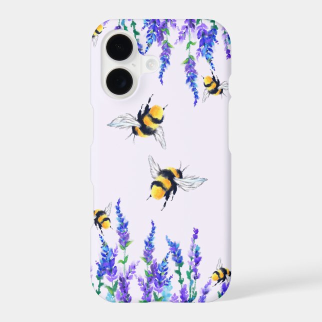 Spring Flowers and Bees iPhone Case (Back)