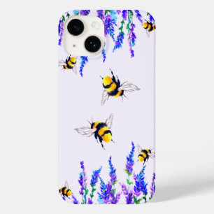 Spring Flowers and Bees iPhone Case