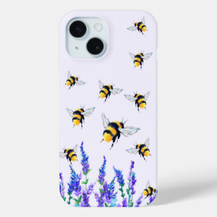 Spring Flowers and Bees iPhone Case
