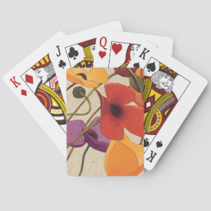Spring Flowers and Stems Playing Cards