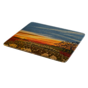 Spring Flowers at Sunset, by Gary Poling  Cutting Board