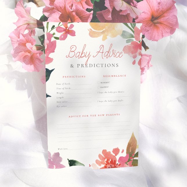 Spring Flowers | Baby Predictions & Advice Game (Creator Uploaded)