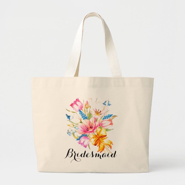 Spring Flowers Bridesmaid Gear Bag (Front)