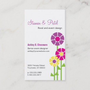 Spring Flowers Business Card