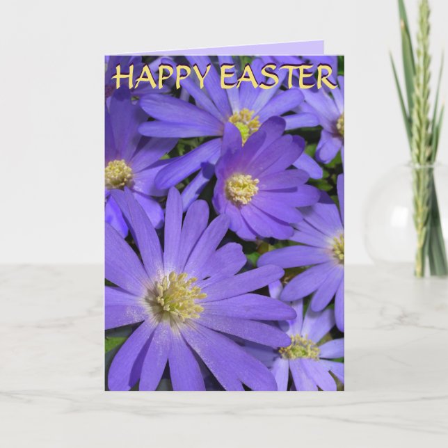 Spring Flowers Card Flowers Easter Card Blank (Front)