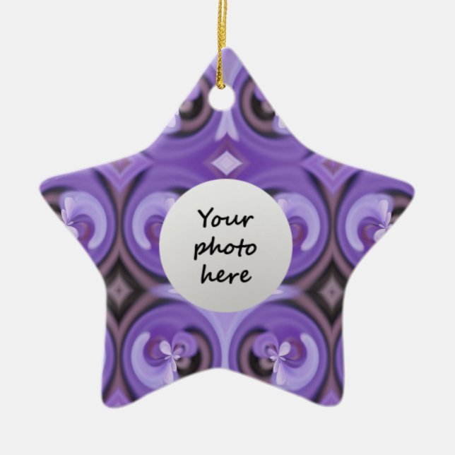 Spring Flowers Ceramic Tree Decoration (Front)