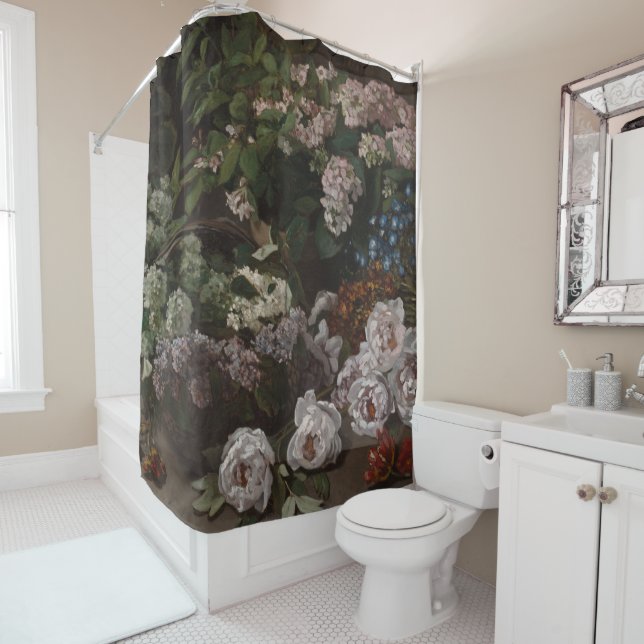 Spring Flowers - Claude Monet Shower Curtain (In Situ)